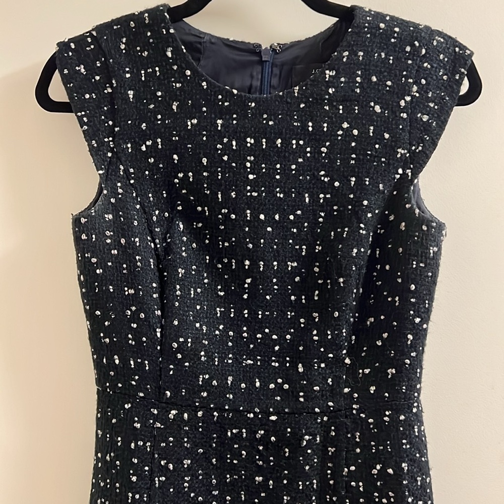J. Crew Black & white wool shift dress - Size 0